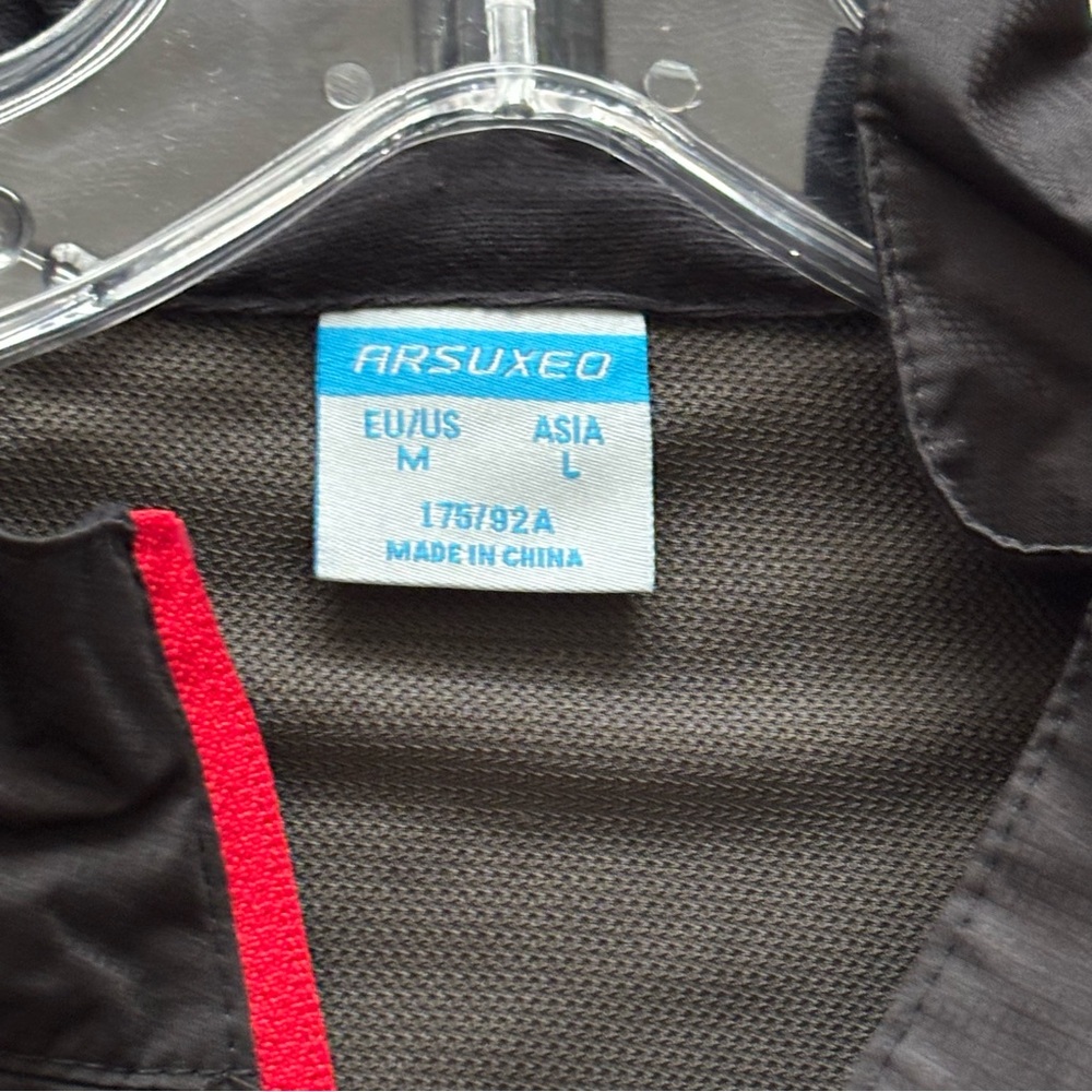 Black and Red Arsuxeo Women's Cycling Zip-Up Vest M - Picture 6 of 7